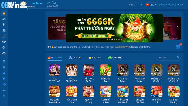 Review 08Win: Casino Trực Tuyến Thưởng Nạp Đầu 6.666k